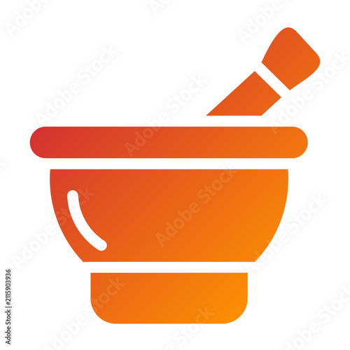 Mortar line icon style