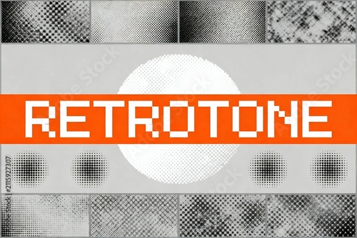 Retrotone Halftone Patterns Collection