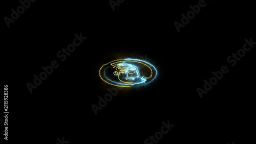 Abstract glowing orbs floating in dark space with subtle camera movement and soft light