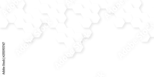 Quadro su tela Hexagon concept abstract technology wallpaper
