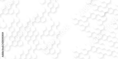 Quadro su tela Hexagon concept abstract technology wallpaper