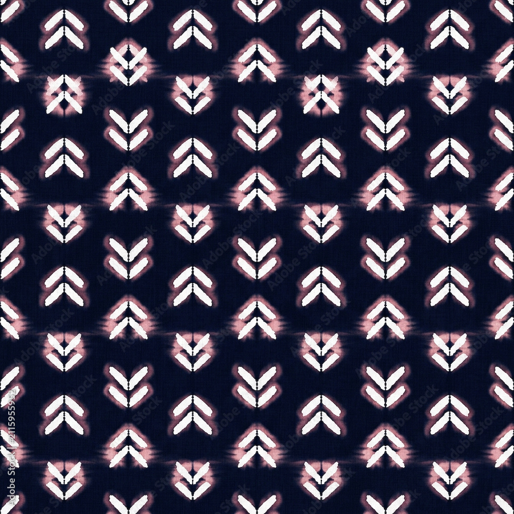Fototapeta premium Seamless stitched arrow-head chevron resi — tileable black, charcoal, grey repeating surface pattern for stationery, home decor and wallpaper, modern minimalist background design