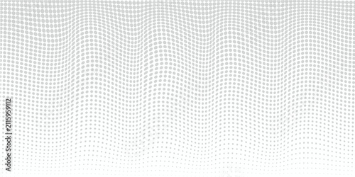Dotted white gray pattern gradient light texture background. Abstract technology big data digital background.vector