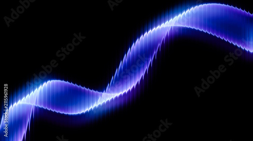 Quadro su tela Mesmerizing vertical glass stripes wallpaper, a stunning abstract background sho