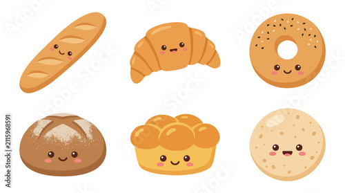 Cute baked goods collection