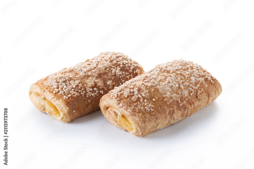 Fototapeta premium Cream-filled puff pastries