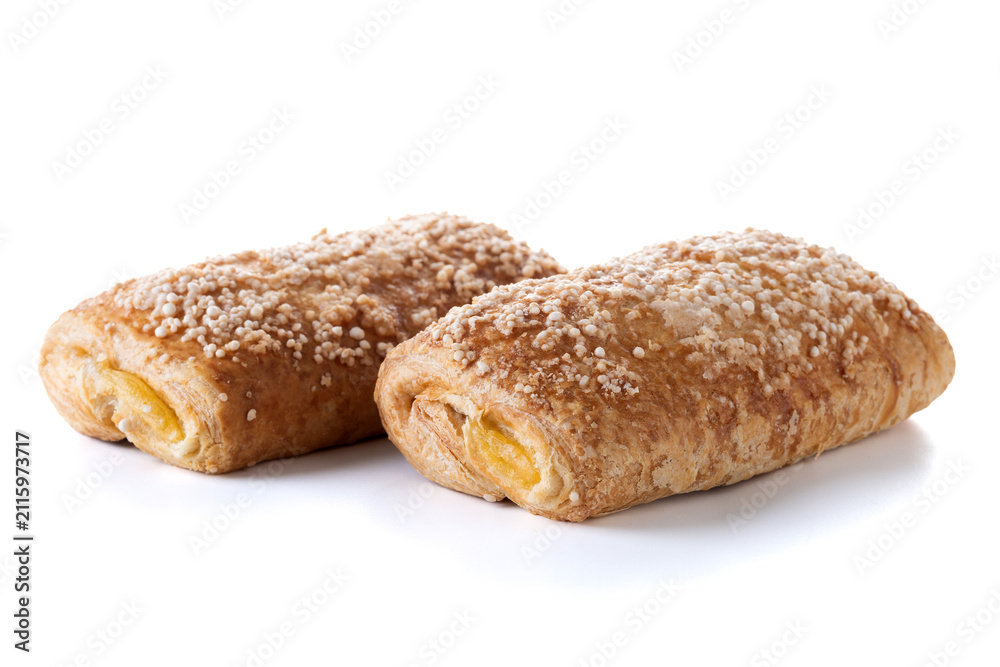 Fototapeta premium Cream-filled puff pastries