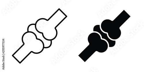 Bild auf Leinwand Joint icon editable pictograms collection
