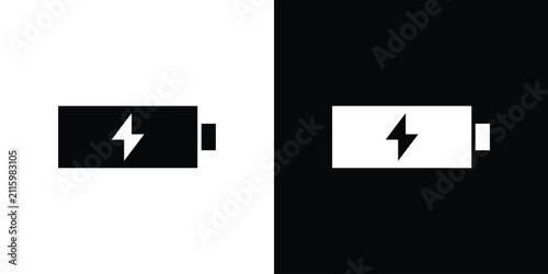 Charging battery icon outline logo group