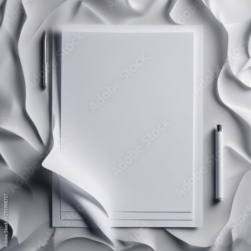Ultra-realistic commercial stock photo of a blank background template with copy space