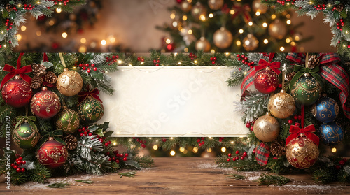beautiful christmas balls banner christmas background with christmas tree decorations, christmas background with balls and snowflakes, christmas background with baubles