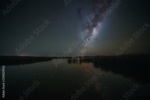 Milky Way reflections in the Coorong, South Australia