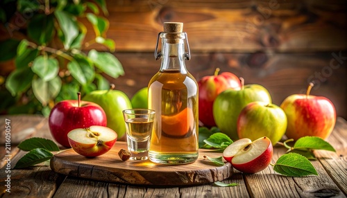 Selbstgemachter Apfelschnaps