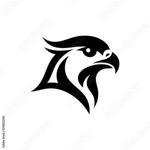 Abstract eagle head logo design symbol icon vector graphic