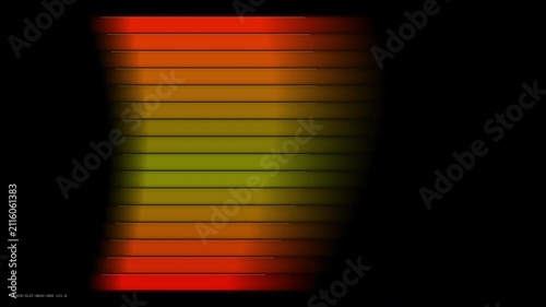 Luxury Golden Slat Wave Background with Glowing Amber Yellow Horizontal Metallic Bars, Solar Arc Wave, and Premium Dark Background