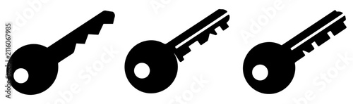 key security access editable outline icon