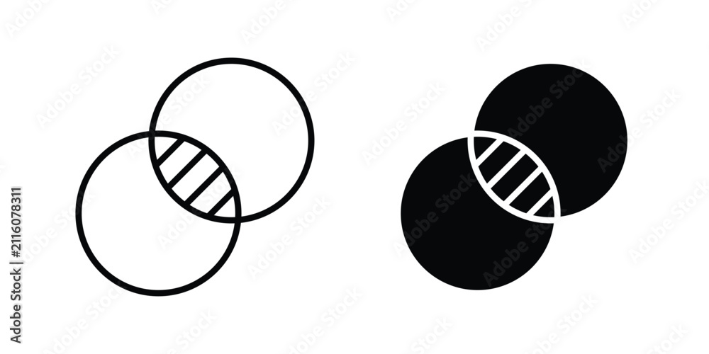 Fototapeta premium Opacity icon outline artwork set