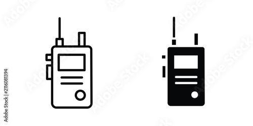 Bild auf Leinwand Walkie talkie icon flat art series