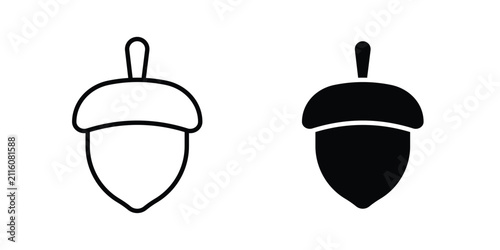 Hazelnut icon flat art series