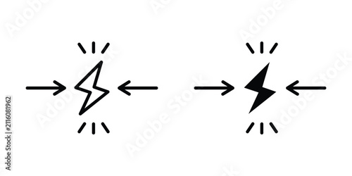 Foto Conflict icon flat art series