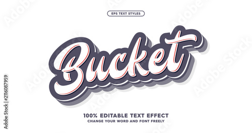 Sport custom typeface. A dynamic text effect inspired by baseball. Fully editable text and words, vector illustration