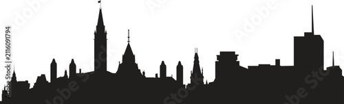 OTTAWA city skyline prepared in vector