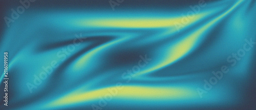 Abstract smooth soft teal and yellow gradient silk fabric texture with gradient, abstract