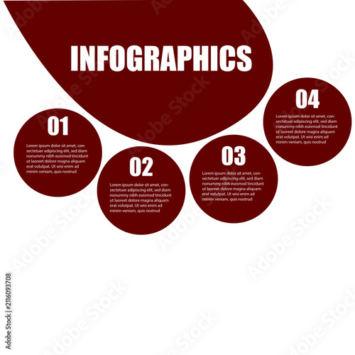 Circular Business Process Infographic Template Design
