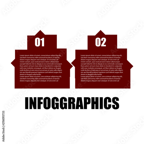 House Shape Business Infographic Template Design