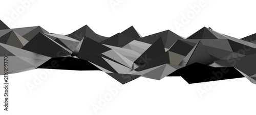Abstract geometric mountain...