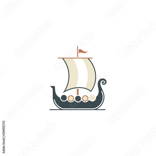 Ancient Sailing Ship Illustration