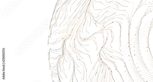 Flowing abstract network li...