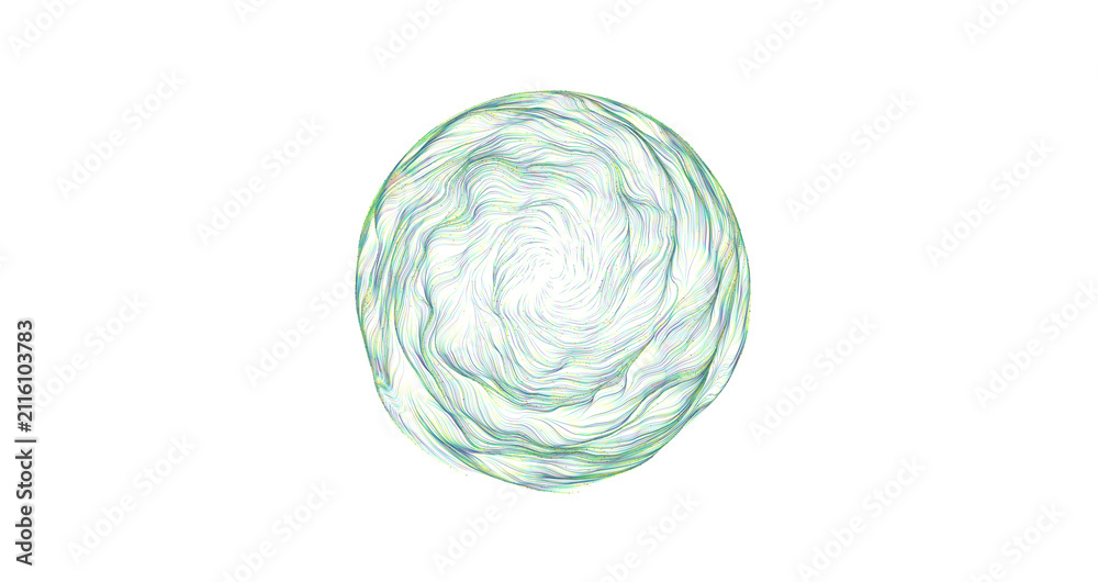 Fototapeta premium Abstract colorful swirl art on a white background. Perfect for modern design and backgrounds.