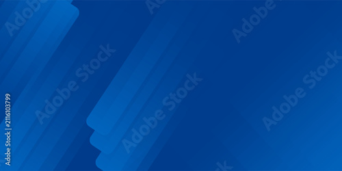 Fotografie Abstract blue background with glowing geometric lines