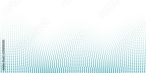 Transparent Vector Gradient Blue Color Halftone Background Staggered Dots Pattern modern dotted