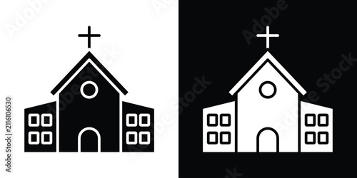 Bild auf Leinwand Church icon