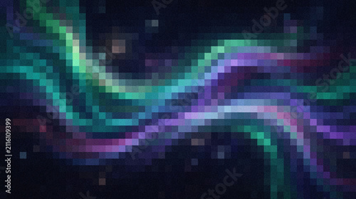 Dark brick wall background with blue and purple glowing smoke