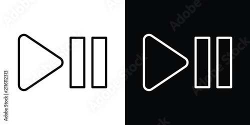 Fotografie Play pause icon