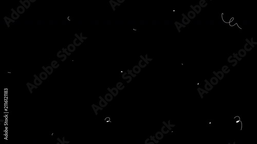 Animated White Doodle Motion Texture

