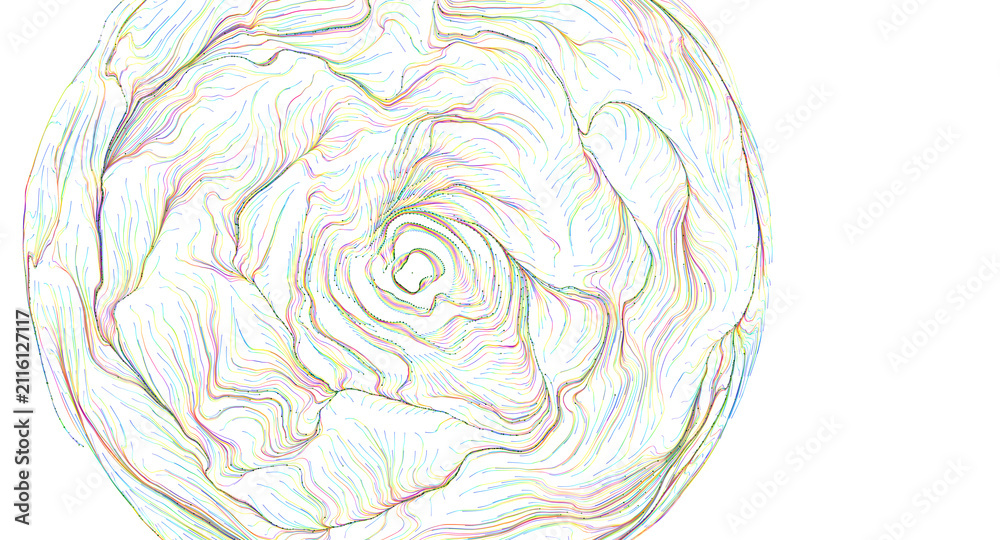 Fototapeta premium Vibrant abstract swirling lines creating a dynamic, energetic pattern for backgrounds