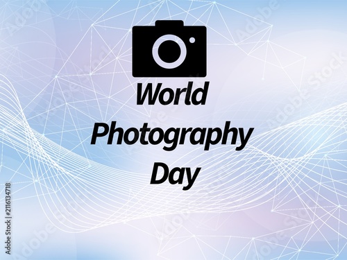 Illustrated design about world photography day 