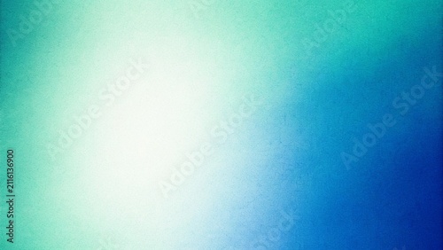 Photography Teal green blue grainy gradient background with glowing noise texture, smooth ab