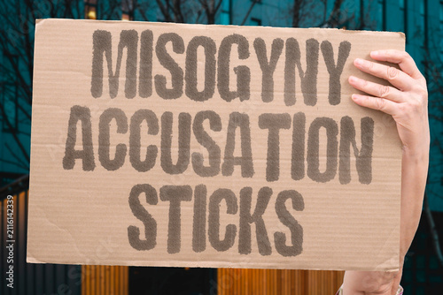 Konstfotografi "Misogyny Accusation Sticks" Allegations of prejudice are taken seriously