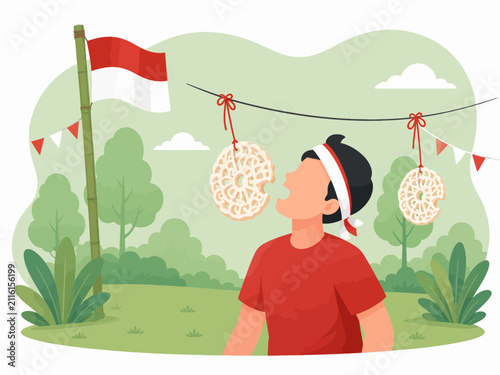 makan kerupuk lomba
