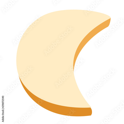 putri salju crescent moon sugar cookie
