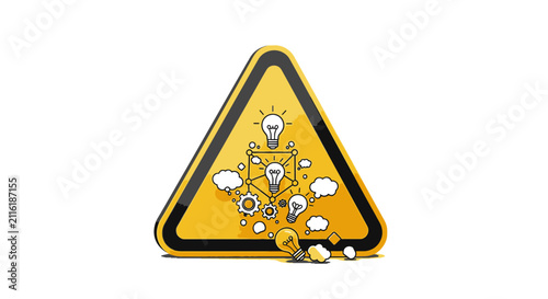 Innovation and Ideas Concept with Light Bulbs