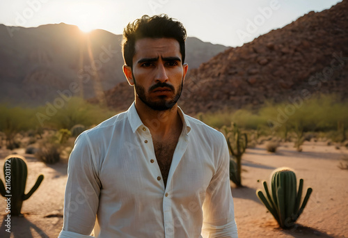 Young middle eastern man in...