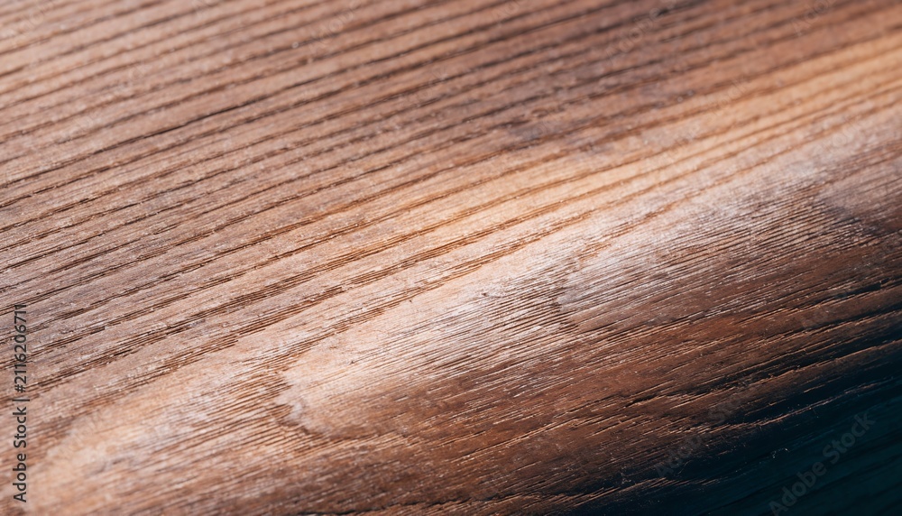 Fototapeta premium oak brown brushed wood grain texture close up