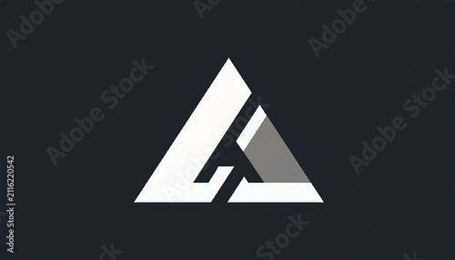 letter a logo with modern geometric monogram abstract branding symbol and corporate identity design
