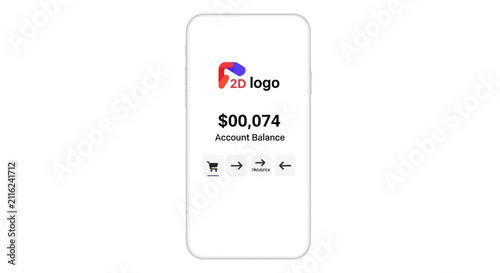 Konstfotografi A Screenshot Of A Mobile Phone Screen With A Logo Of A Company Called 2d